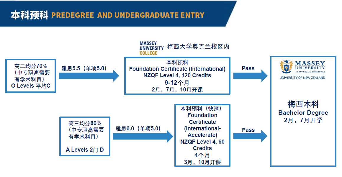 梅西大学本科预科录取要求